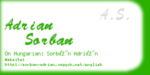 adrian sorban business card